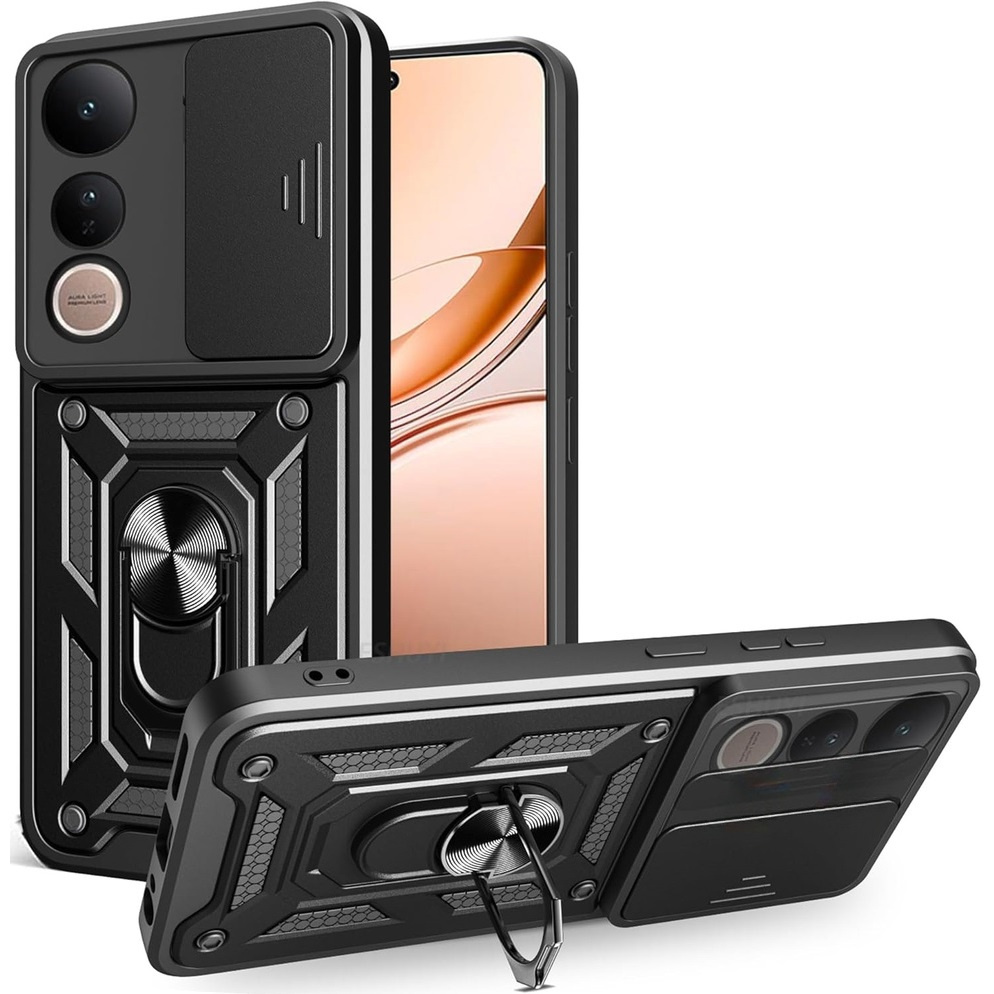 Schutzhülle Für Vivo V50 Lite 4g/5g, Camshield Slide, Schwarz