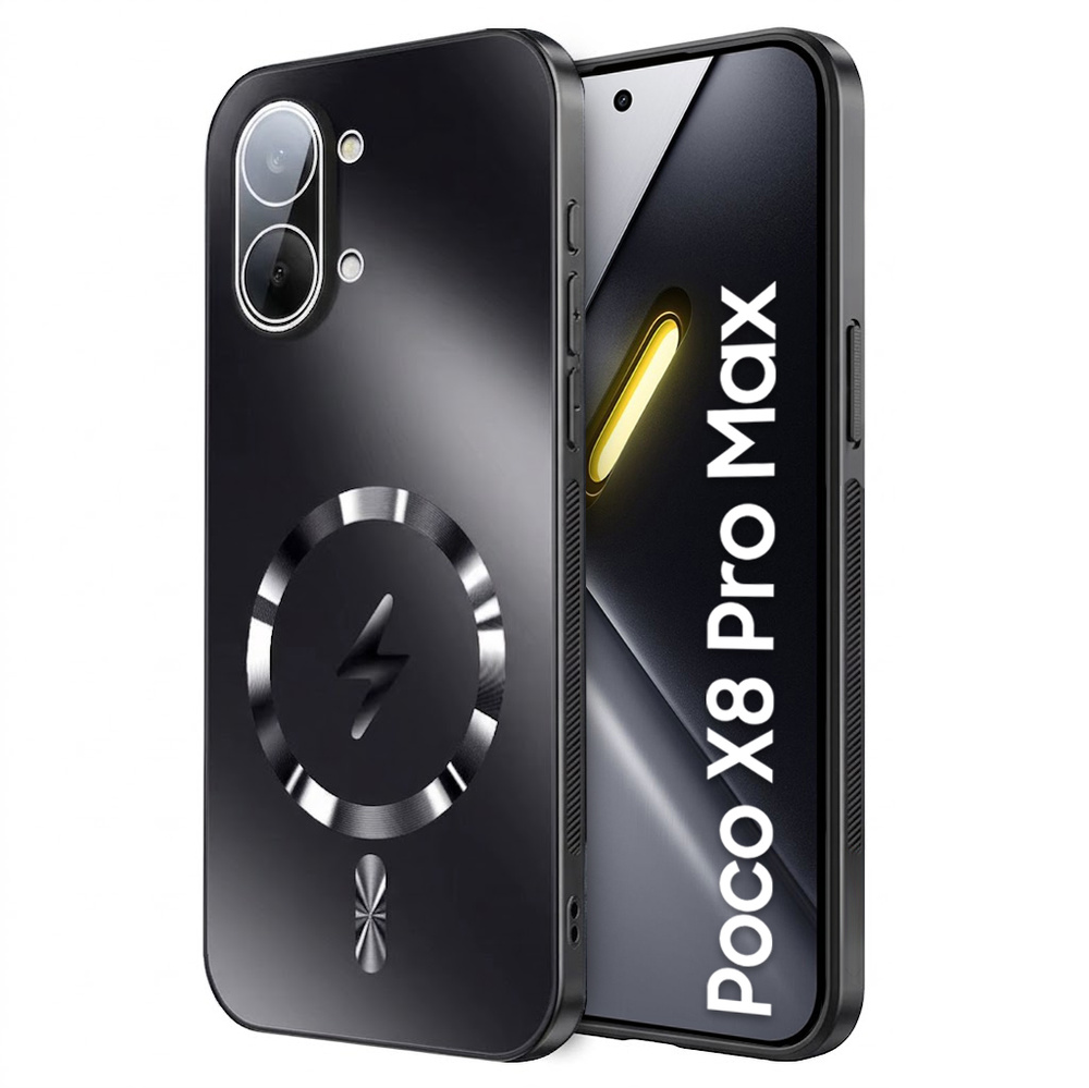 Schutzhülle Für Xiaomi Poco X8 Pro Max, Mit Magsafe-unterstützung, Schwarz
