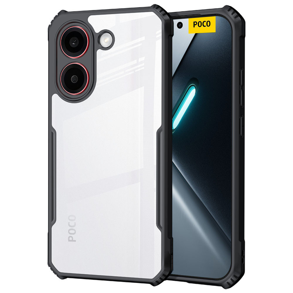 Schutzhülle Für Xiaomi Poco X8 Pro, Stoßfest, Hybrid, Schwarz