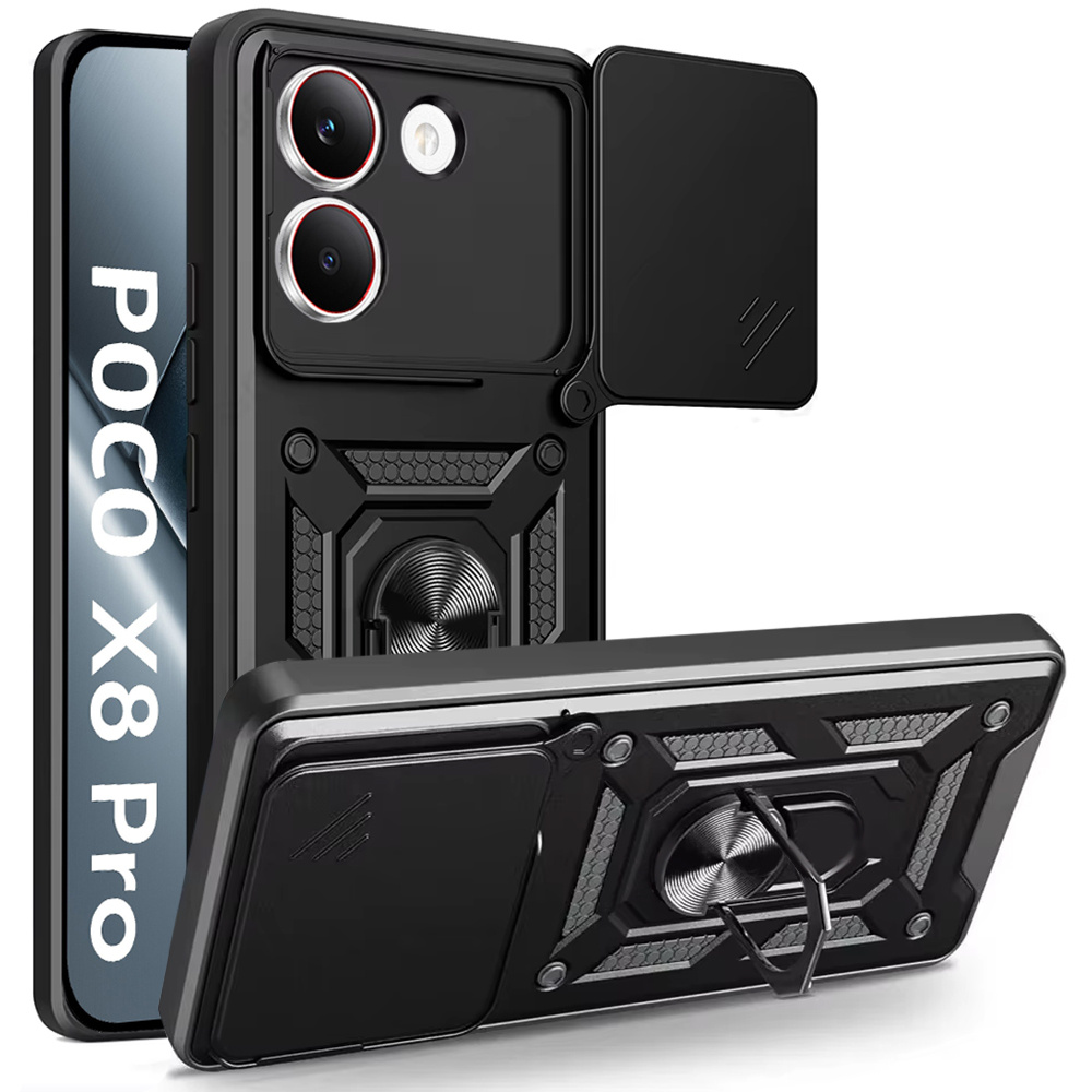 Schutzhülle Mit Camshield Slide Für Xiaomi Poco X8 Pro, Schwarz