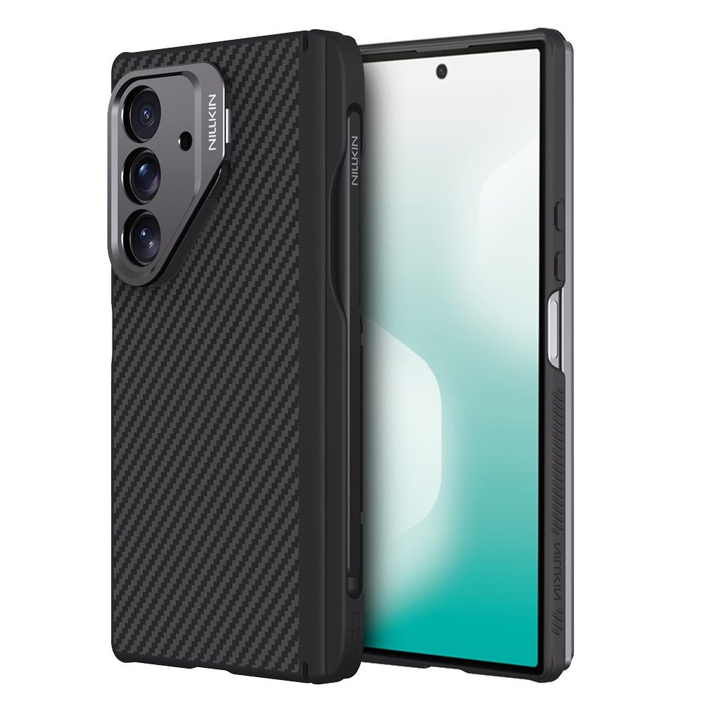 Schutzhülle Mit Stift Für Samsung Galaxy Z Fold7 5g, Nillkin Armor, Magsafe-kompatibel – Schwarz