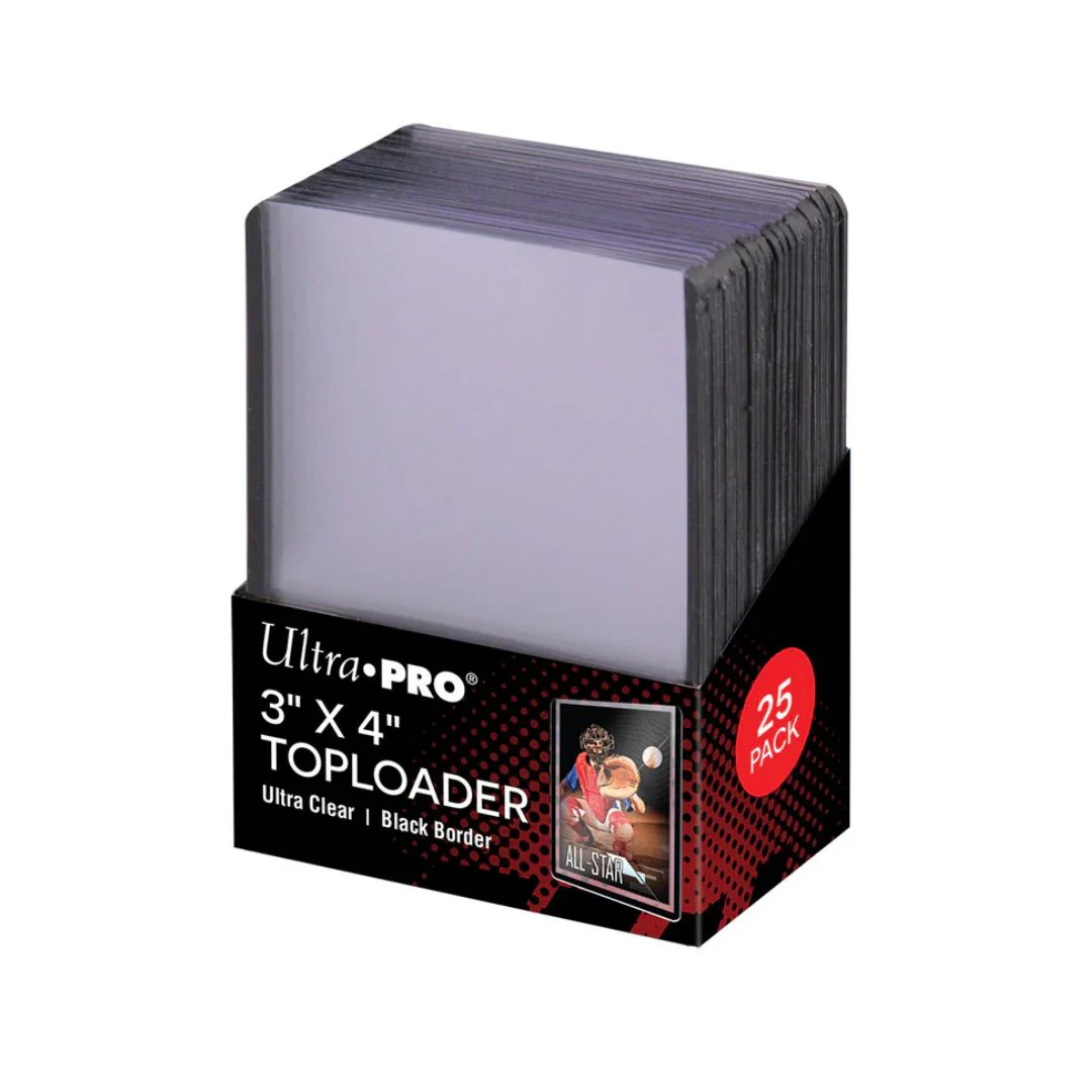 Ultra Pro 25 Toploader-packung: 25 Premium-toploader Mit Schwarzem Rand