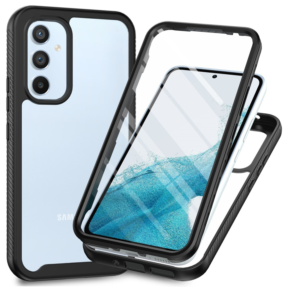 Schutzhülle Für Samsung Galaxy A34 5g, Stoßfest, Mit Folie, Schwarz