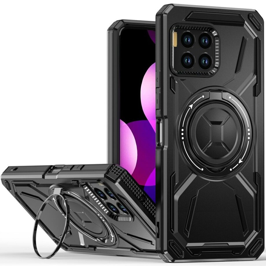 T Phone 2 Pro 5g Hülle, Robuste Ringhülle, Schwarz