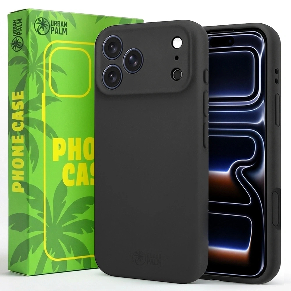 Urbanpalm Iphone 17 Pro Silikonhülle Mit Magsafe-unterstützung, Tiefschwarz