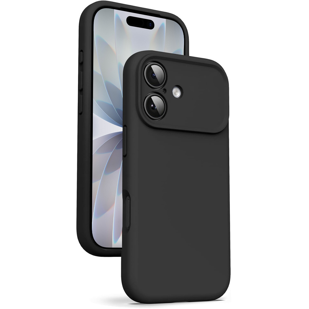 Urbanpalm Iphone 17 Silikonhülle Mit Magsafe-unterstützung, Tiefschwarz