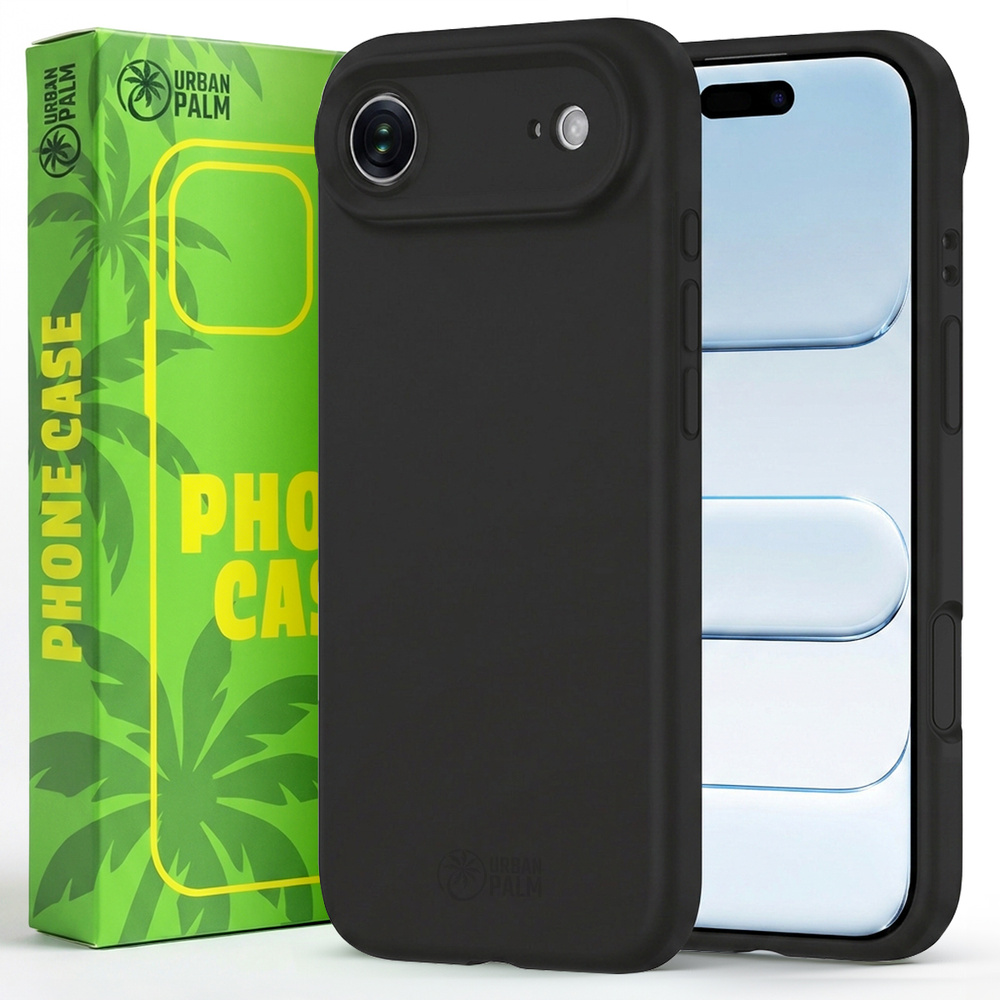 Urbanpalm Iphone Air Silikonhülle Mit Magsafe-unterstützung, Schwarz