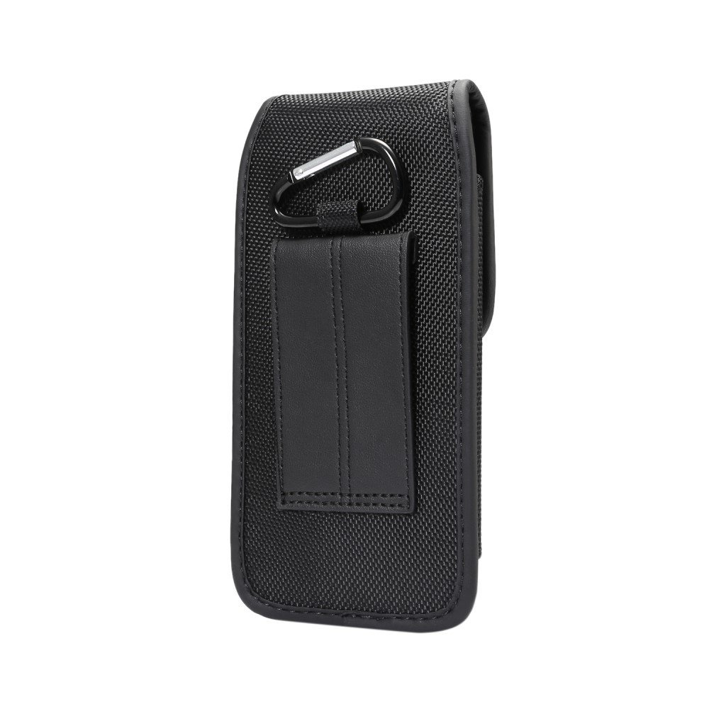 Vertikales Holster Aus Oxford-gewebe Für 6,4-zoll-smartphones – Schwarz