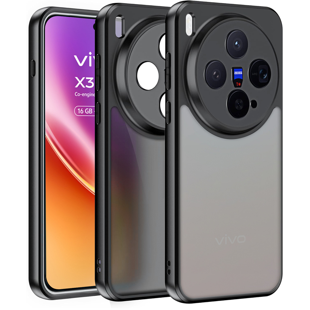 Hülle Für Vivo X300, Fusion Hybrid, Matt Schwarz