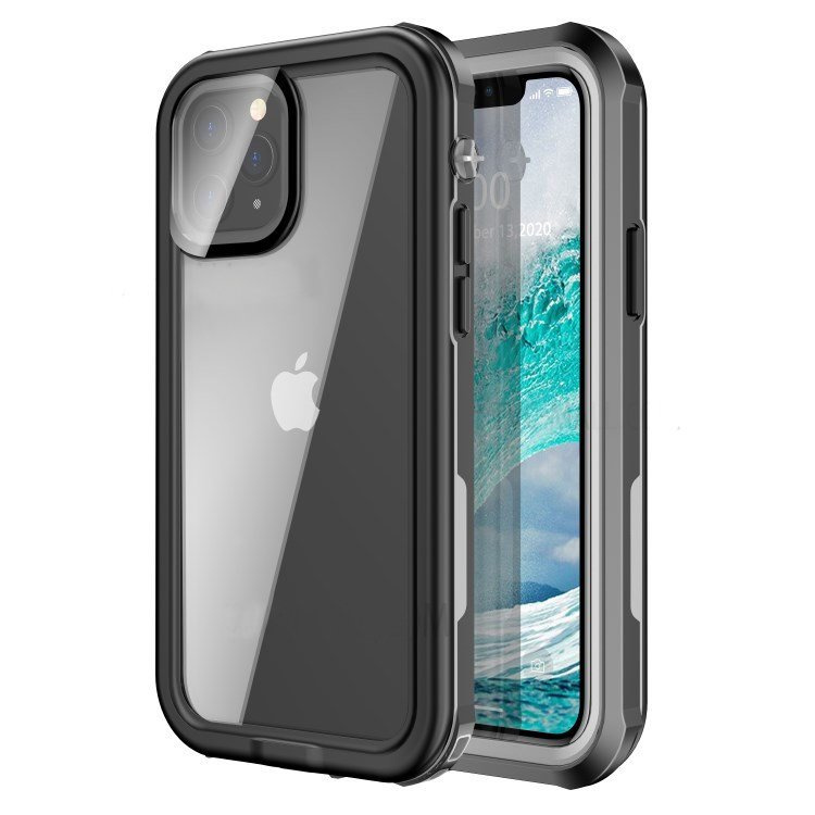 Wasserdichte Ip67-hülle Für Iphone 12 – Schwarz