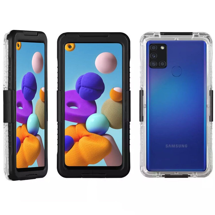 Ip68 Wasserdichte Hülle Für Samsung Galaxy A21s, Schwarz