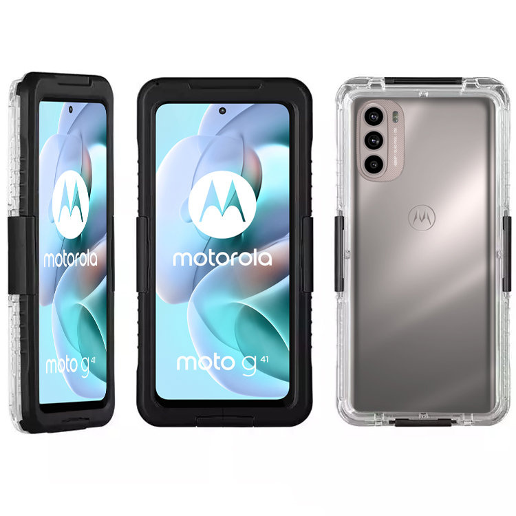 Ip68 Wasserdichte Hülle Für Motorola Moto G41, Schwarz