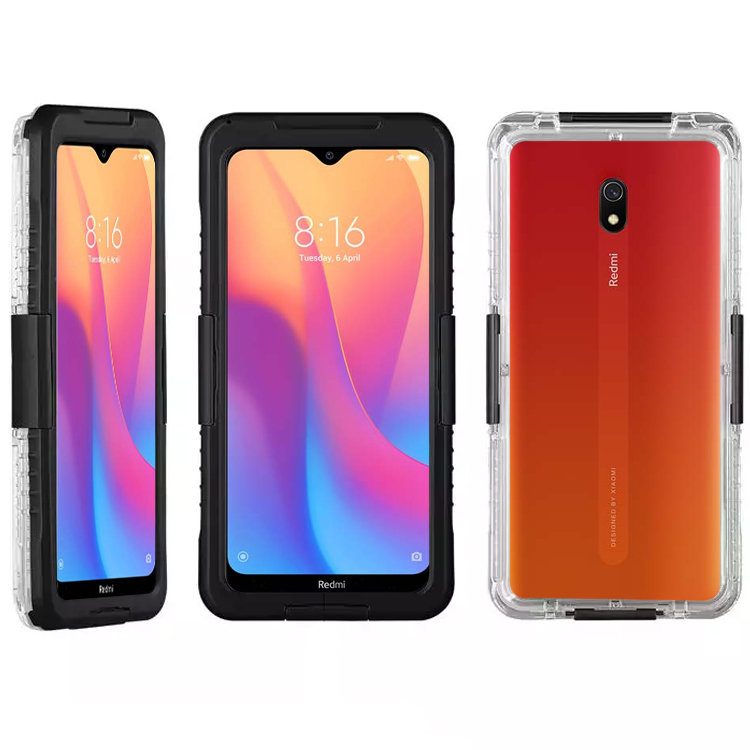 Ip68 Wasserdichte Hülle Für Xiaomi Redmi 8a, Schwarz