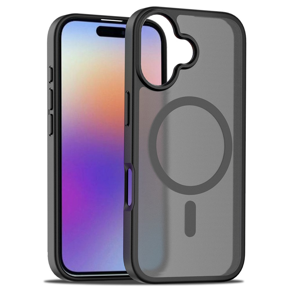 Iphone 17 Hüllenset, Matte Hülle, Für Magsafe, Mattschwarz + Displayschutzfolie