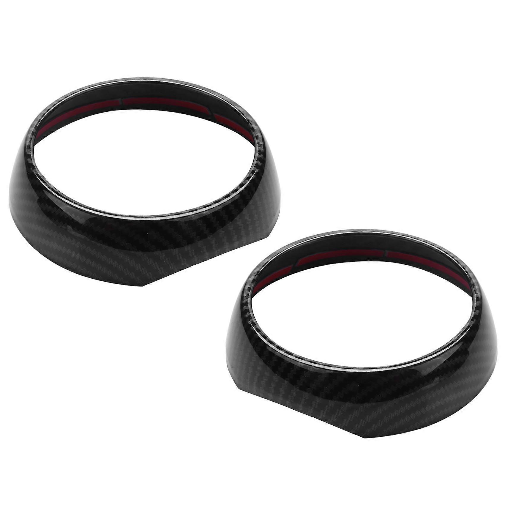 Auto Armaturenbrett Side Vent Dekoration Ring Abdeckung Trim Auto Aufkleber Styling Carbon Faser Stil Für F55 F