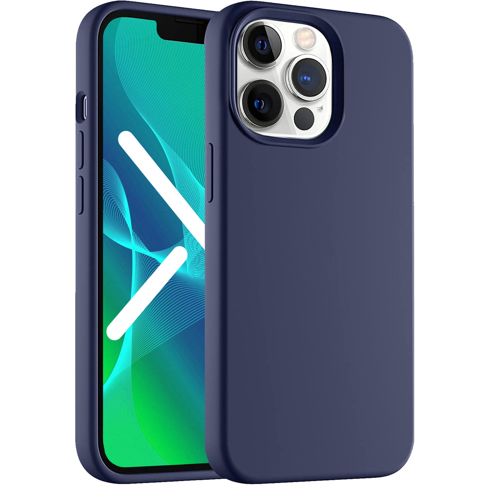 Erbord Hülle Für Iphone 13 Pro Max, Silikon, Dunkelblau