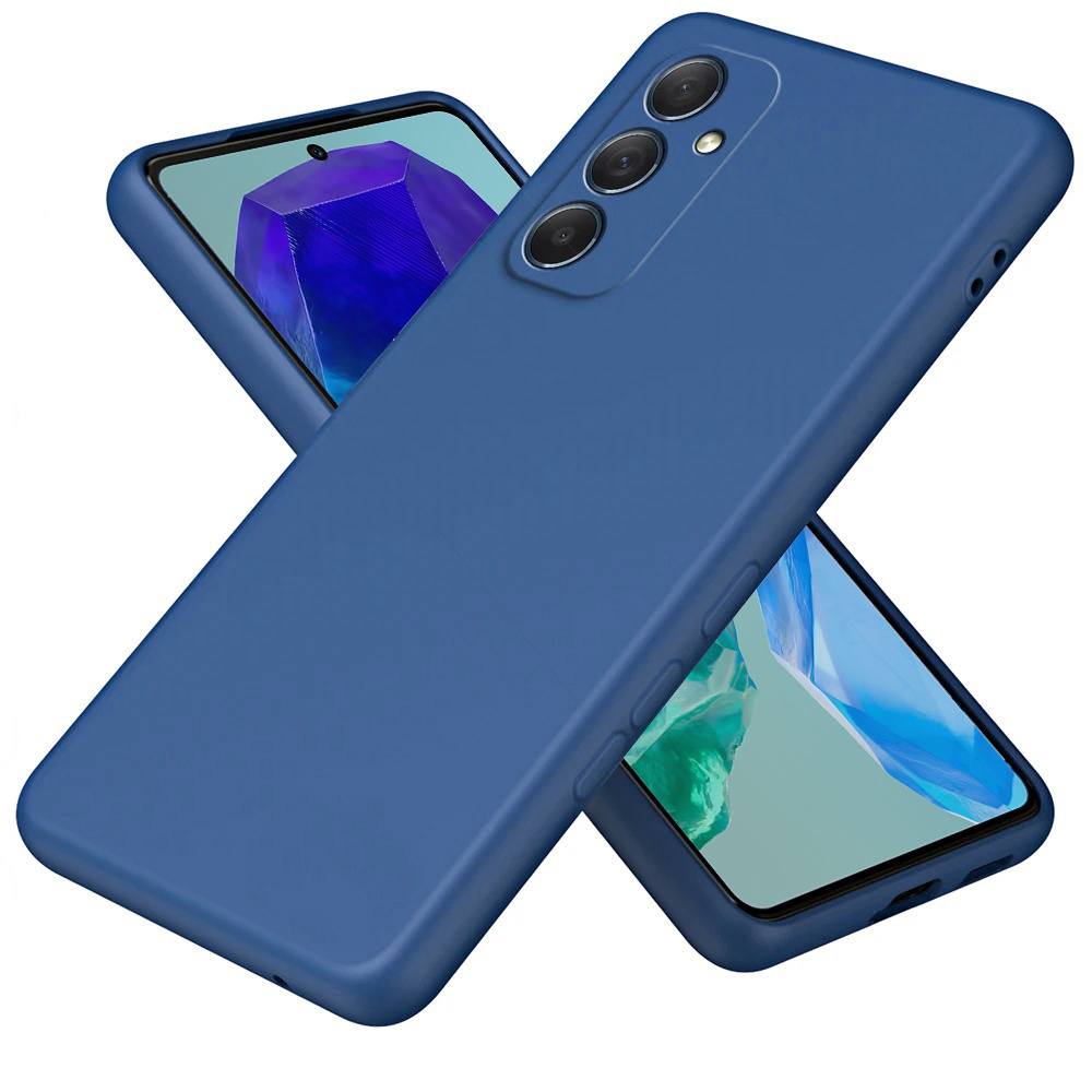 Schutzhülle Für Samsung Galaxy M55 5g, Silikon Lite, Dunkelblau