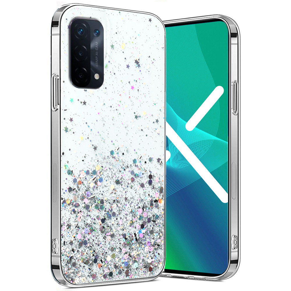 Schutzhülle Für Oppo A54 5g/a74 5g/a93 5g, Glitzernd, Transparent