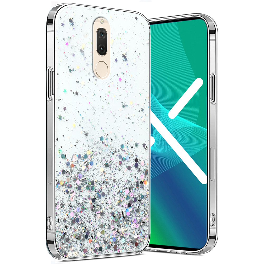 Huawei Mate 10 Lite Hülle, Glitzernd, Transparent