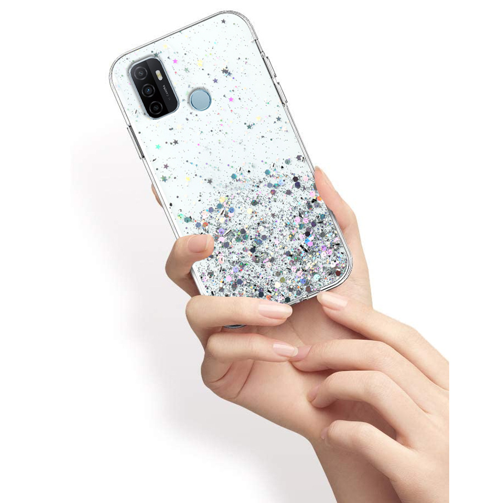 Oppo A53 2020 Hülle, Glitzernd, Transparent
