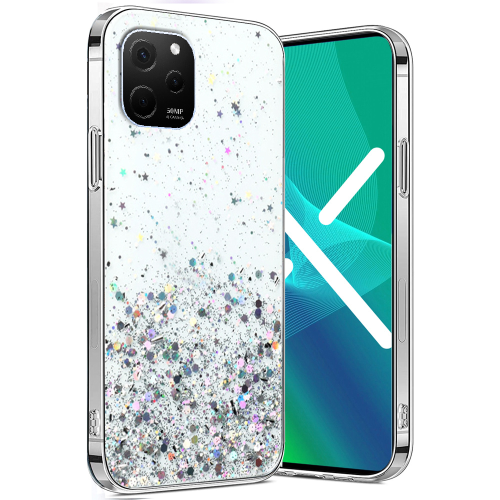 Schutzhülle Für Huawei Nova Y61, Glitzernd, Transparent