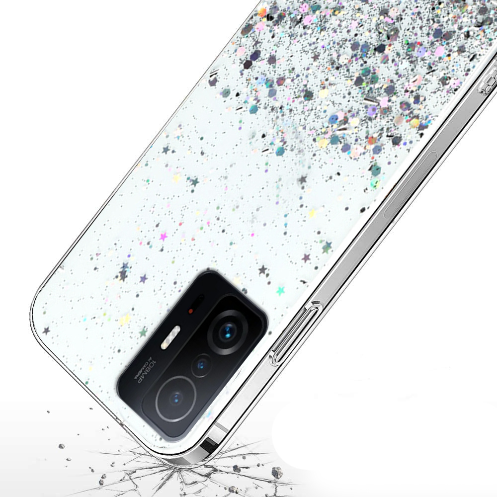 Schutzhülle Für Xiaomi 11t / 11t Pro, Glitzernd, Transparent