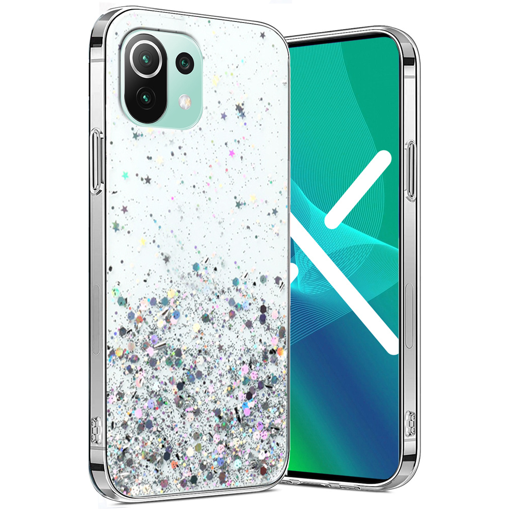 Hülle Für Xiaomi Mi 11 Lite / Mi 11 Lite 5g / 11 Lite 5g Ne, Glitzernd, Transparent