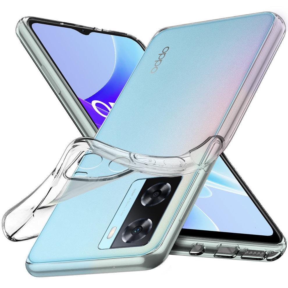Set Aus Schutzhüllen Für Oppo A57s, Schlanke, Dünne, Transparente Hülle + Glashülle