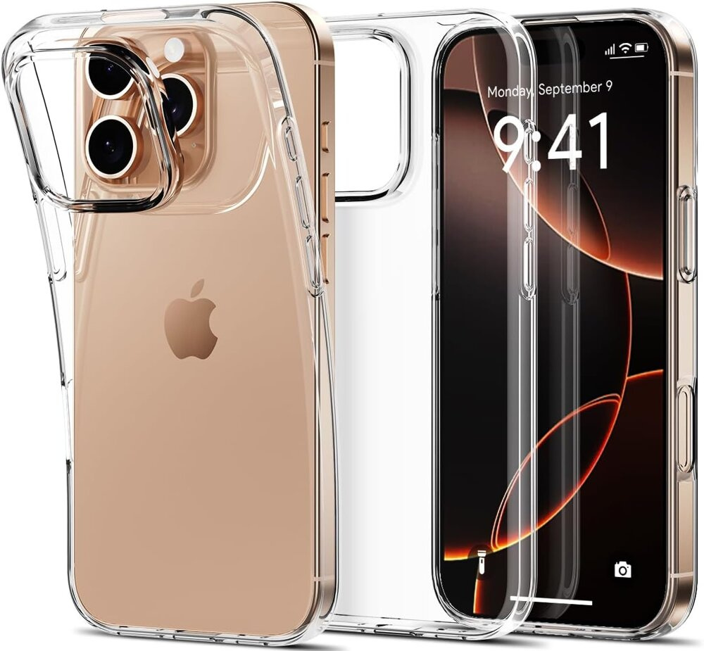 Hülle Für Iphone 16 Pro, Schlank, Transparent + 9h-glas