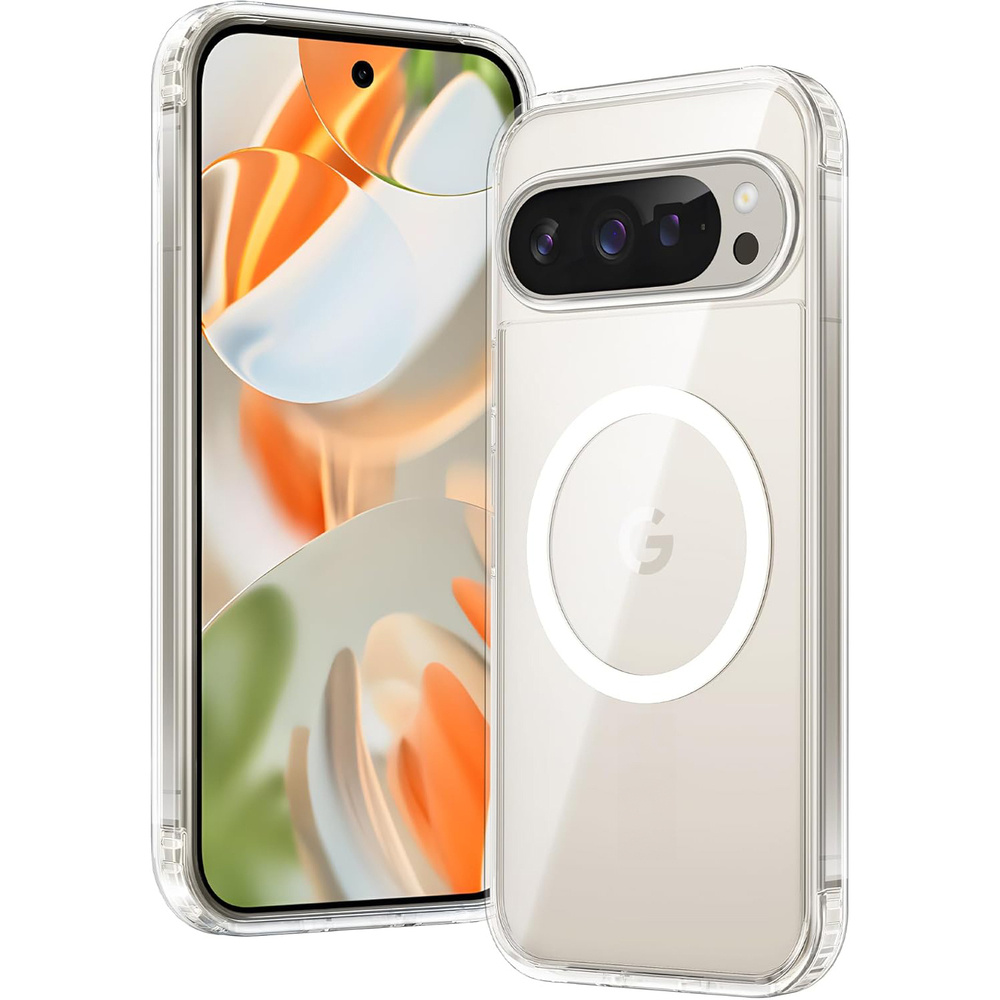 Google Pixel 9 Pro Xl Fusion Hybrid-hülle Für Magsafe, Transparent