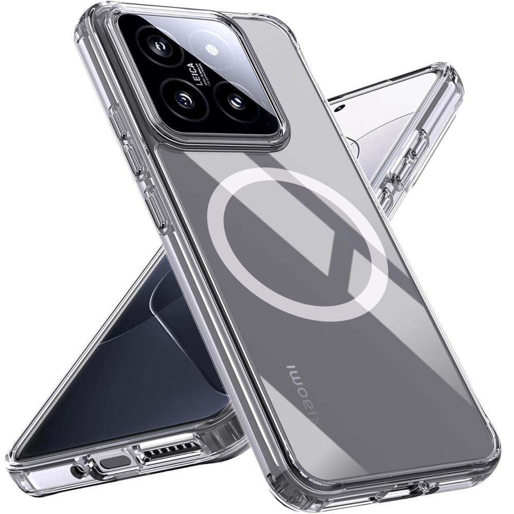 Hülle Für Xiaomi 14t Pro, Fusion Hybrid, Mit Magsafe, Transparent