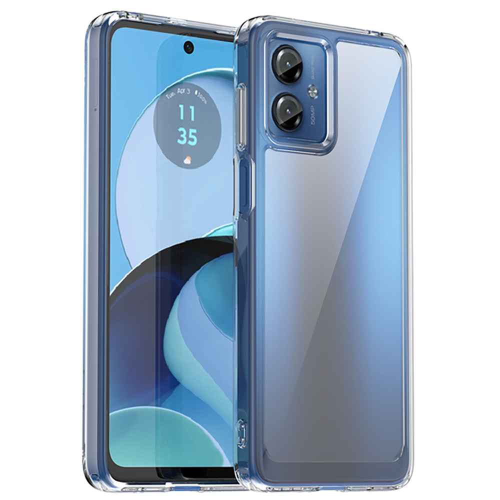 Hülle Für Motorola Moto G14, Fusion Hybrid, Transparent