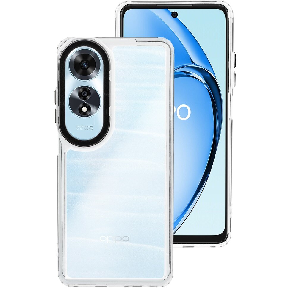 Oppo A60 Fusion Hybrid-hülle, Transparent