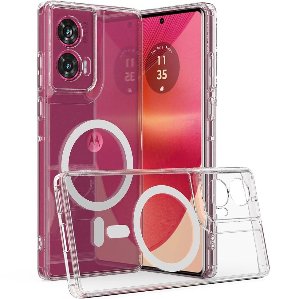 Schutzhülle Für Motorola Edge 50 Fusion, Fusion Hybrid, Mit Magsafe, Transparent