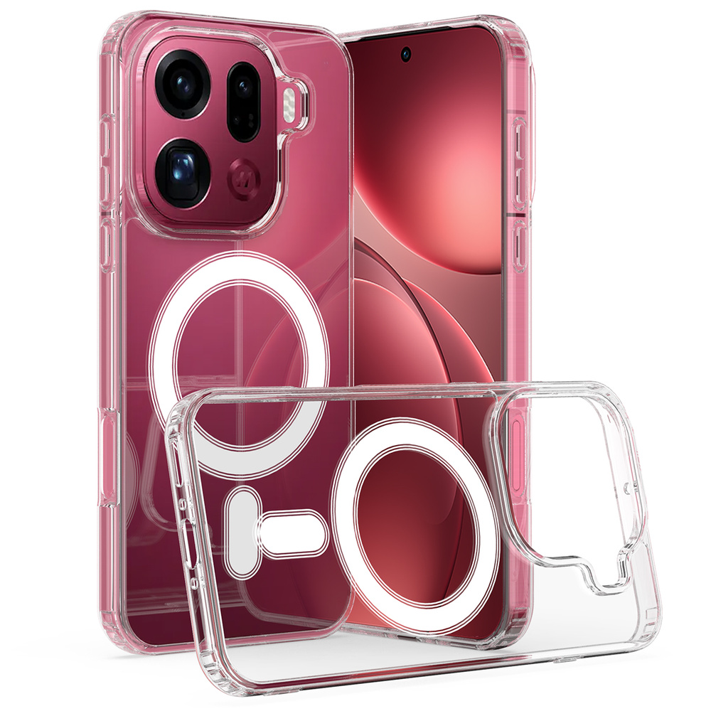 Transparente Hülle Für Oppo Find X9 Pro, Fusion Hybrid, Mit Magsafe