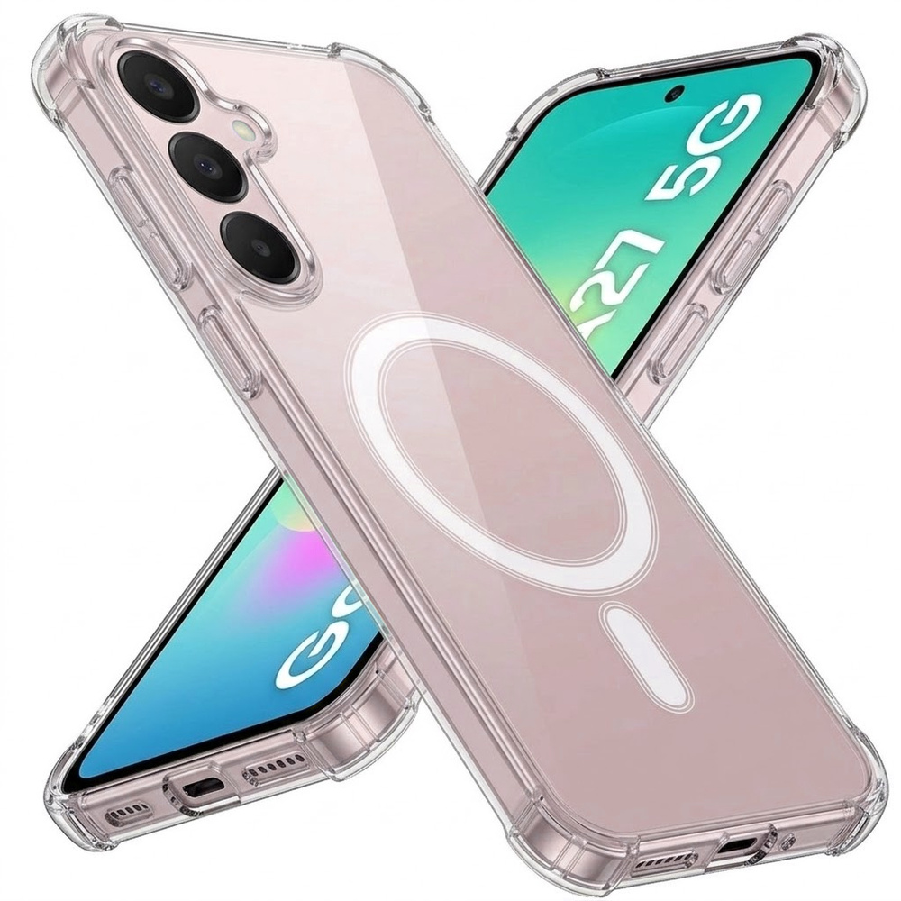 Transparente Hülle Für Samsung Galaxy A27 5g, Fusion Hybrid, Mit Magsafe