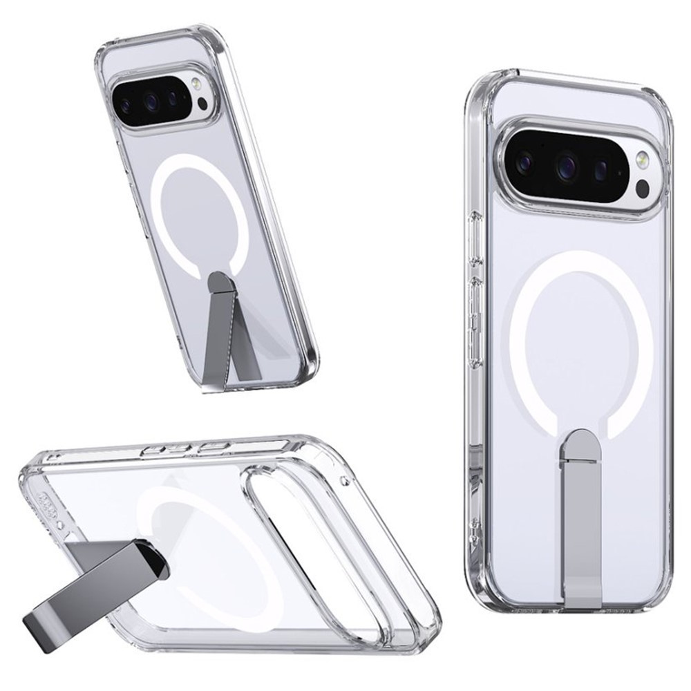 Google Pixel 10 Pro Xl Fusion Hybrid Magsafe Hülle Mit Ständer, Transparent