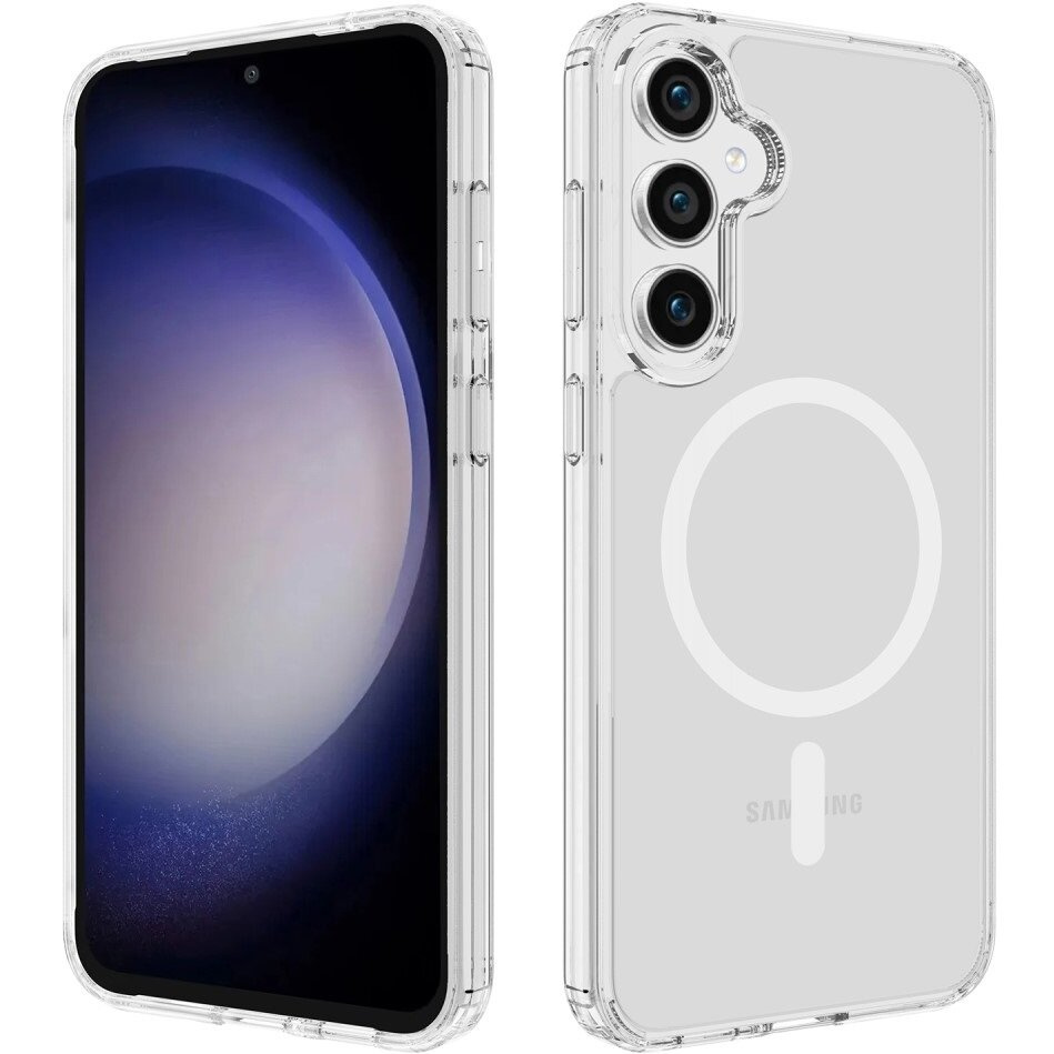 Schutzhülle Für Samsung Galaxy S23 Fe, Mit Magsafe-funktion, Hybrid-hülle, Transparent