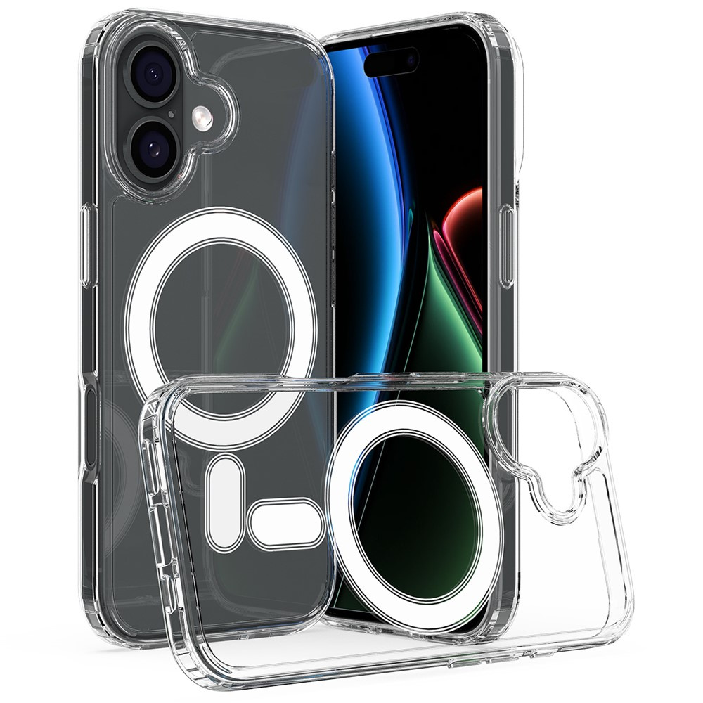 Iphone 17 Hüllenset, Magsafe-kompatibel, Transparent + Displayschutzfolie
