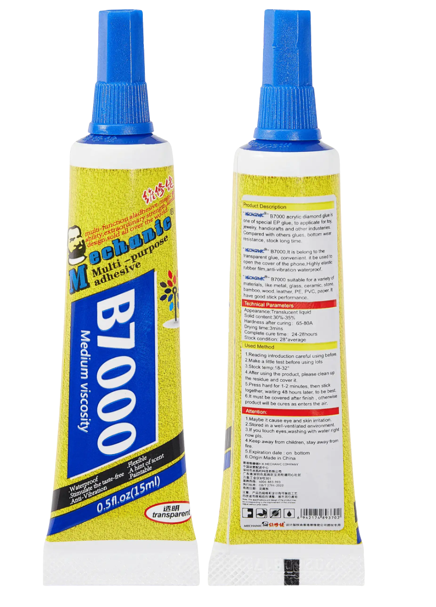 Mechanic B7000 Klebe-lcd/flip-montageband (15ml)