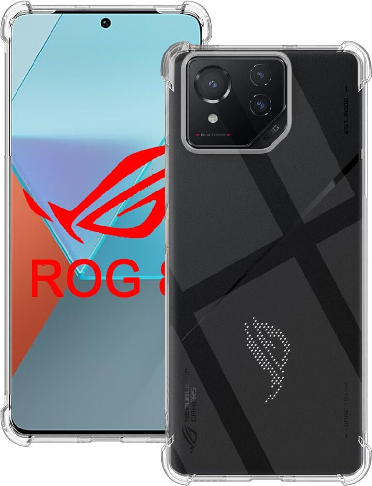 Schutzhülle Für Asus Rog Phone 8 Pro, Stoßfest, Transparent