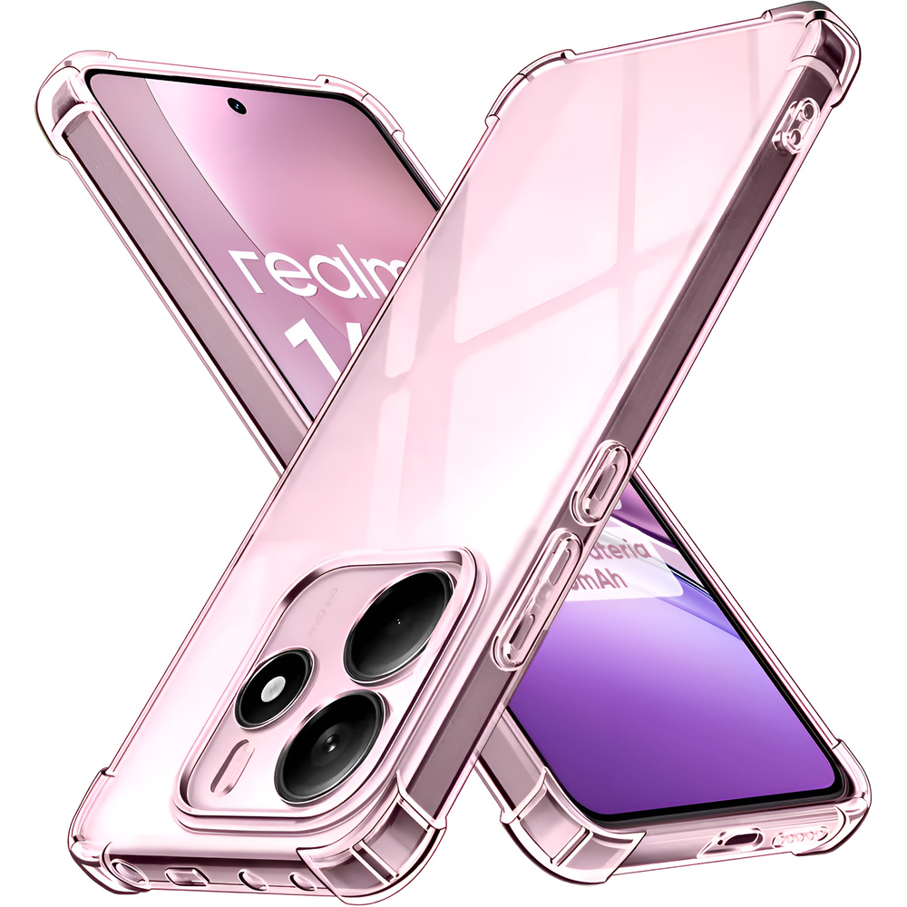 Schutzhülle Für Realme 14 5g / Realme 14t 5g, Stoßfest, Transparent