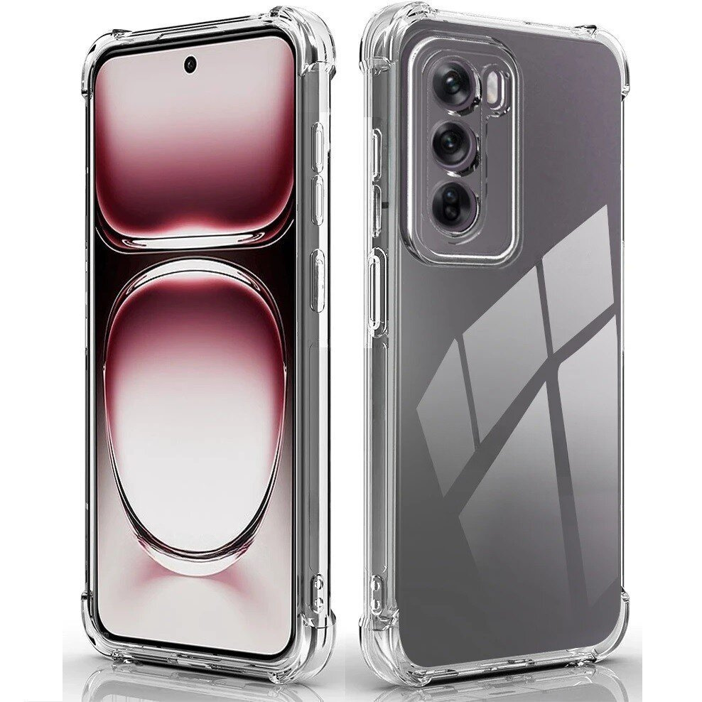 Oppo Reno 12 Hülle, Stoßfest, Transparent