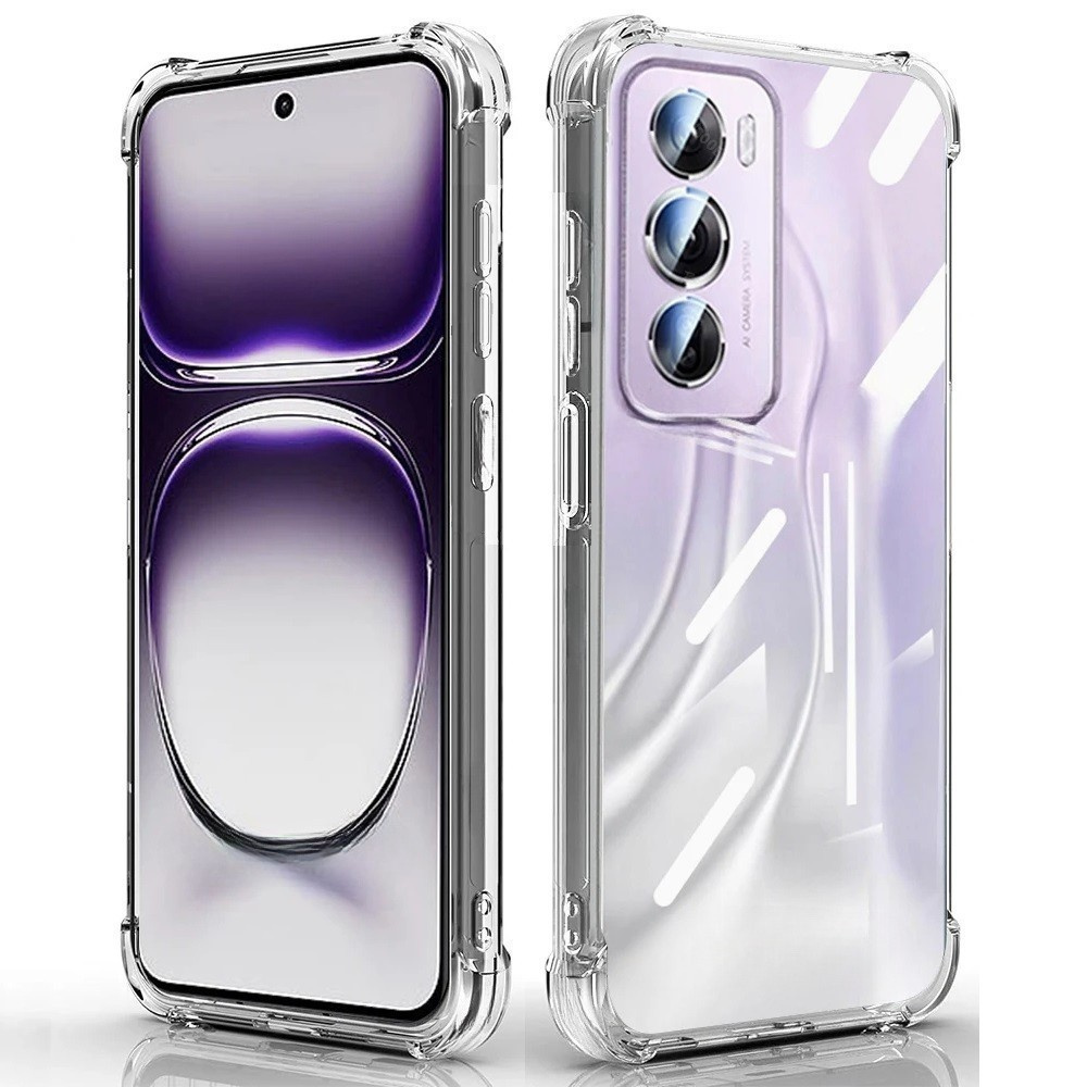 Oppo Reno 12 Pro Hülle, Stoßfest, Transparent
