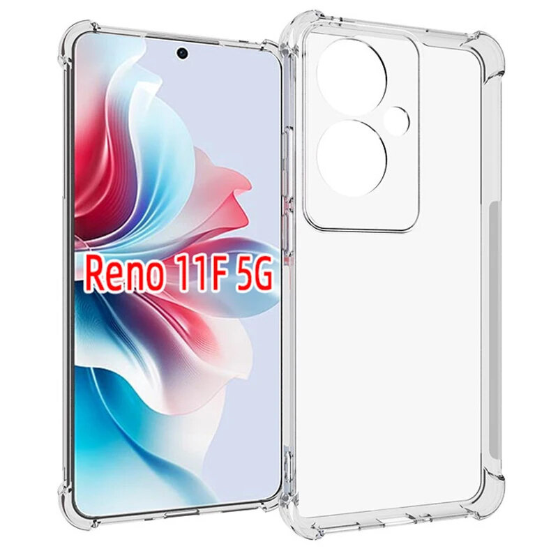 Schutzhülle Für Oppo Reno 11f 5g, Stoßfest, Transparent