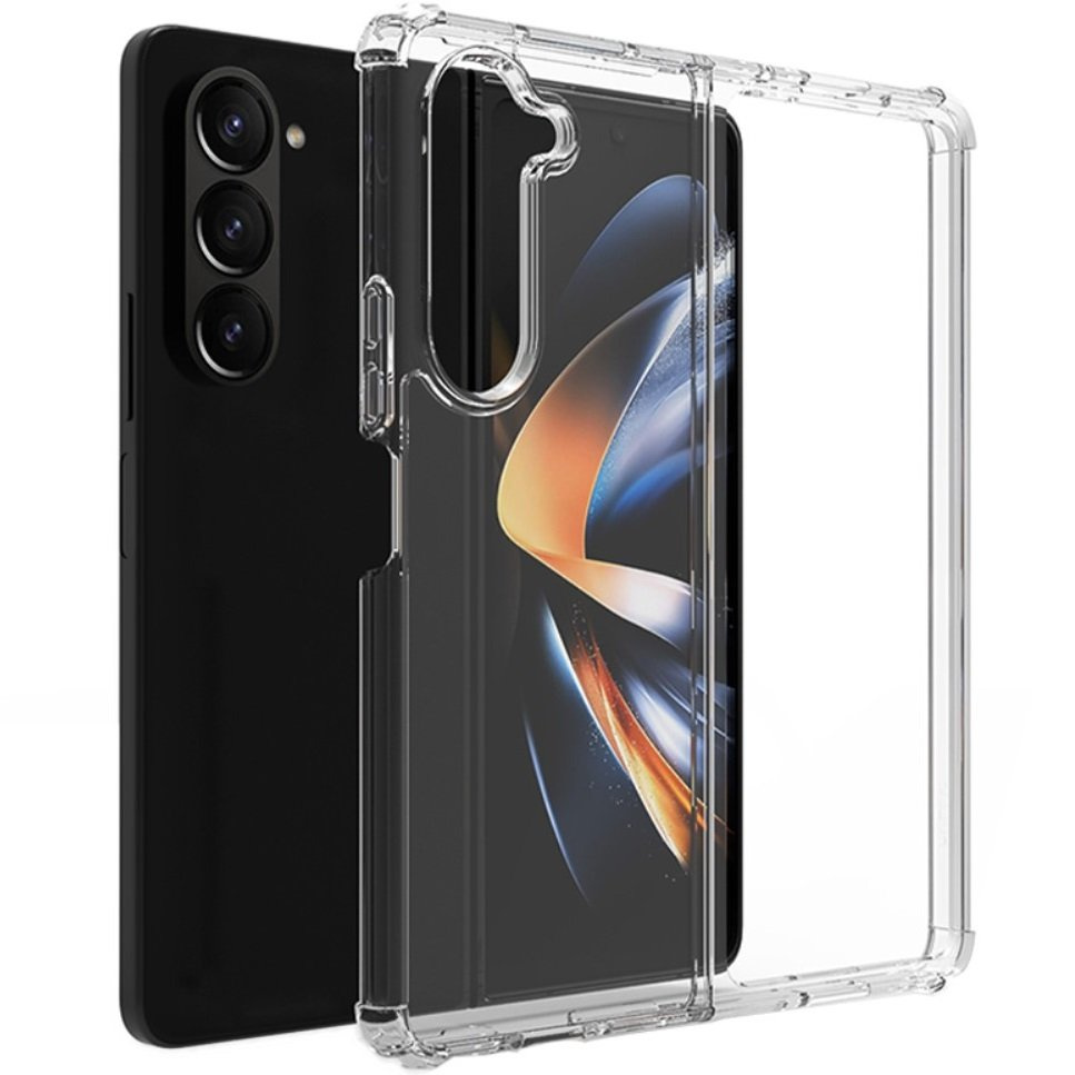 Schutzhülle Für Samsung Galaxy Z Fold5 5g, Stoßfest, Transparent
