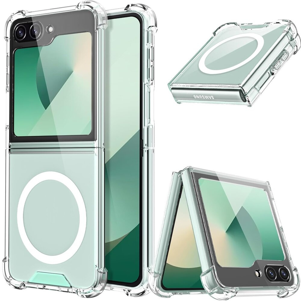 Schutzhülle Für Samsung Galaxy Z Flip7 Fe / Z Flip6, Stoßfest, Magsafe-kompatibel, Transparent