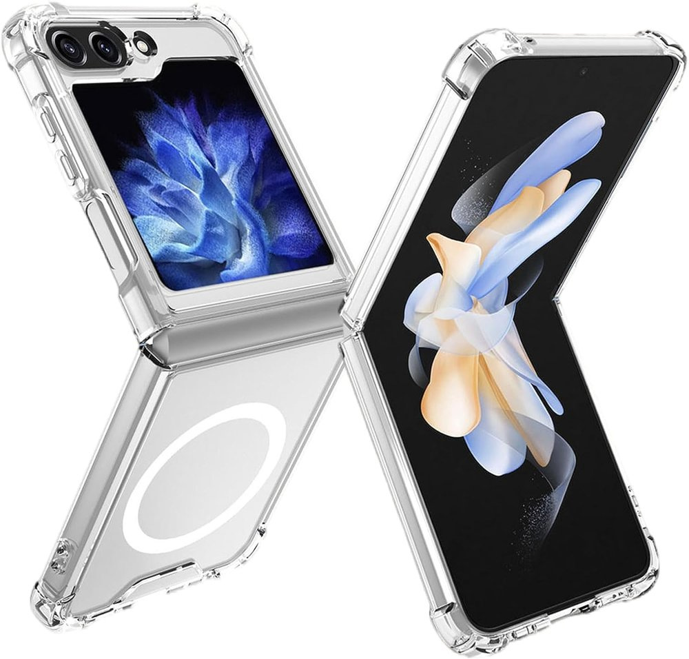 Samsung Galaxy Z Flip5 5g Hülle Mit Magsafe-funktion, Stoßfest, Magnetisch, Transparent