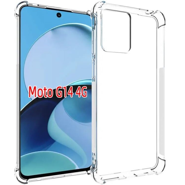 Schutzhülle Für Motorola Moto G14, Stoßfest, Transparent