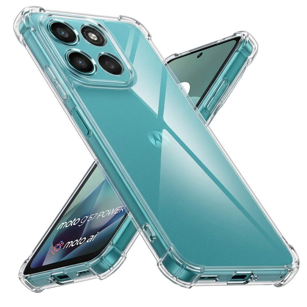 Schutzhülle Für Motorola Moto G57 Power, Stoßfest, Transparent